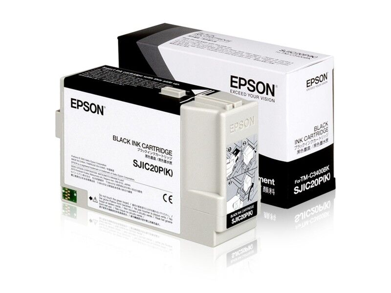 Oryginalny Wkład Atramentowy Epson SJIC20P(K) Czarny