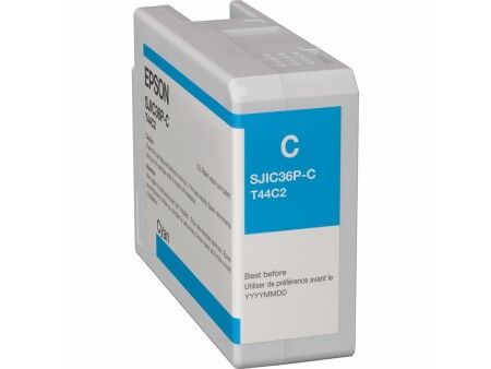 Oryginalny Wkład Atramentowy Epson SJIC36P-C Turkusowy