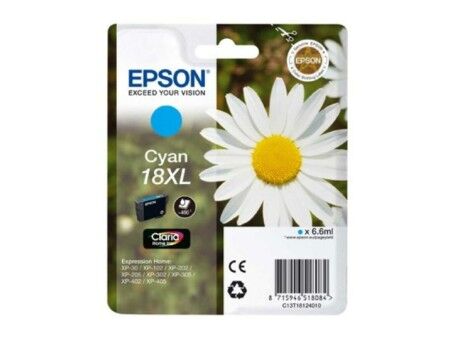 Oryginalny Wkład Atramentowy Epson C13T18124012 Turkusowy