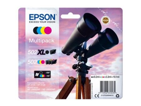 Oryginalny Wkład Atramentowy Epson 502 XL Czarny