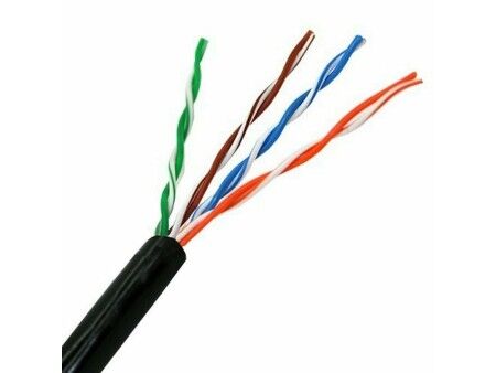 Kabel Sieciowy Sztywny UTP Kategoria 6 Aisens A133-0212 Czarny 100 m