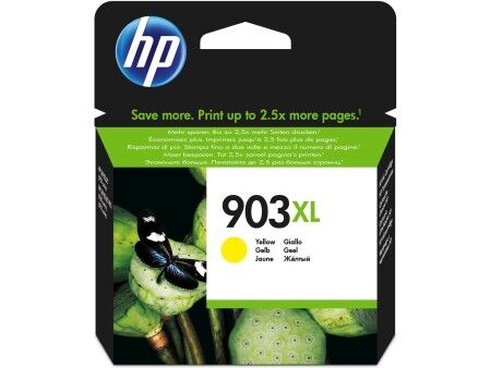Zgodny pojemnik z tuszem HP T6M11AE Żółty