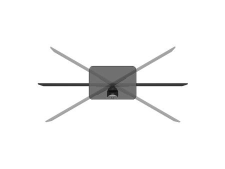 Uchwyt Stołowy do Monitora Neomounts DS45-430BL12 43"