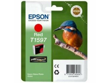 Oryginalny Wkład Atramentowy Epson Cartucho T1597 rojo Czerwony