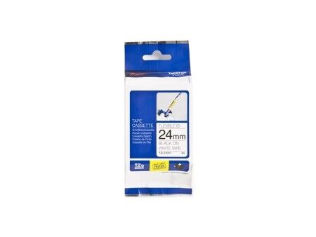 Oryginalny Wkład Atramentowy Brother TZe-FX251 Czarny/Biały 24 mm