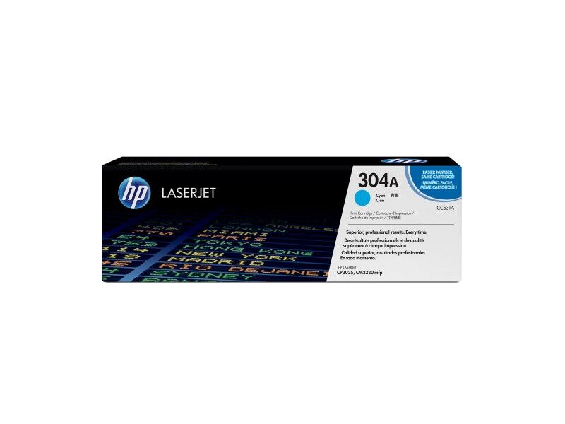 Toner Oryginalny HP 304A Niebieski Turkusowy