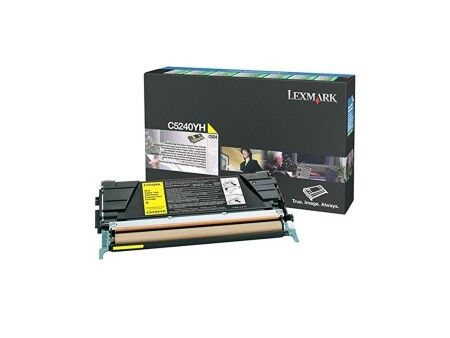 Toner Oryginalny Lexmark C5240YH Żółty Czarny/Żółty