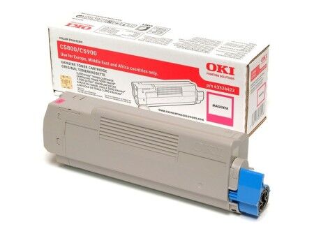 Toner Oryginalny OKI 43324422 Czarny Magenta
