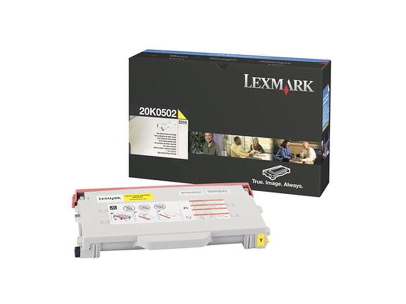 Toner Lexmark C-510 Żółty Biały