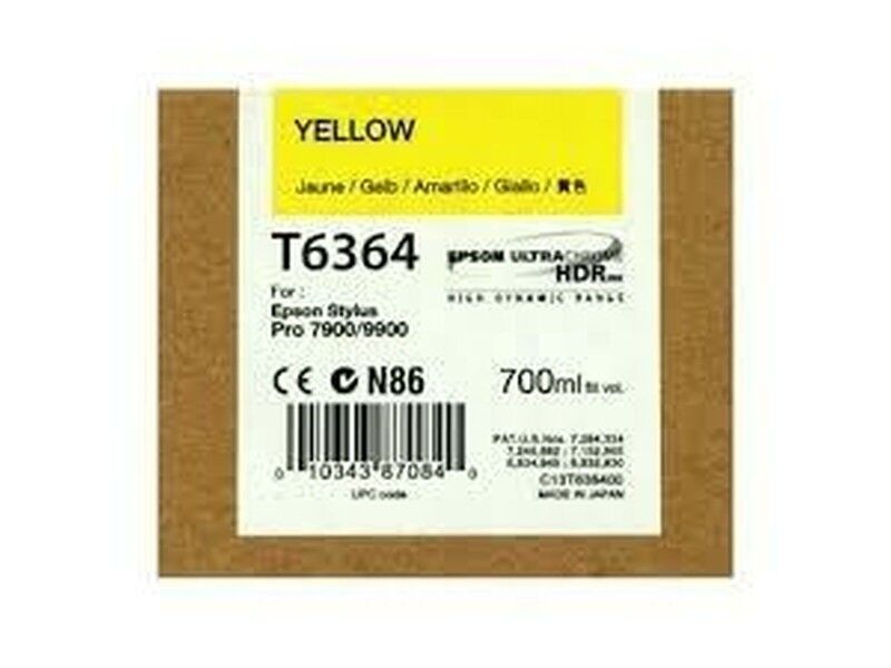 Oryginalny Wkład Atramentowy Epson Cartucho T636400 amarillo Żółty