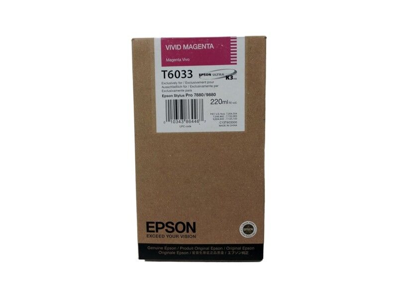 Oryginalny Wkład Atramentowy Epson Stylus Pro 7880/9880 Magenta Srebrzysty