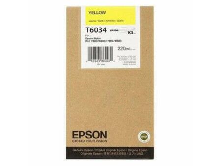 Oryginalny Wkład Atramentowy Epson GF Stylus Pro 7880/9880 Żółty