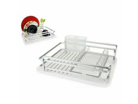 Ociekacz do Naczyń Confortime Alluma Aluminium 43 x 32 x 12 cm (4 Sztuk)