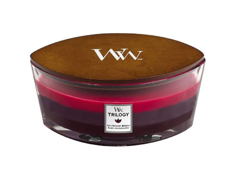 Świeczka Zapachowa Woodwick Trilogy Ellipse Sun Ripened Berries