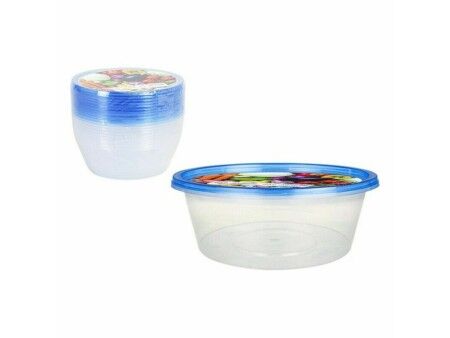 Set 11 Pojemników na Lunch Privilege 49789 500 ml 15 x 15 x 4,7 cm (24 Sztuk)