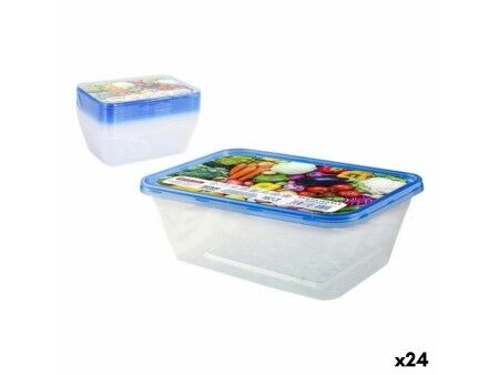 Set Pojemników na Lunch Privilege 49787 Prostokątny 750 ml 18 x 12 x 6 cm (24 Sztuk) (9 pcs)