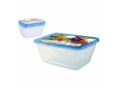 Set 8 Pojemników na Lunch Privilege 1L Prostokątny 17,5 x 12 x 7 cm (24 Sztuk)