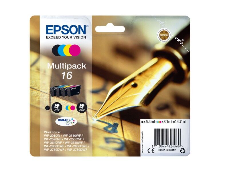 Oryginalny Wkład Atramentowy Epson Multipack 16 Czarny
