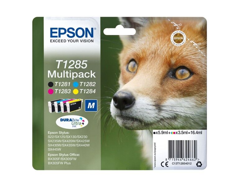 Oryginalny Wkład Atramentowy Epson T1285 Turkusowy
