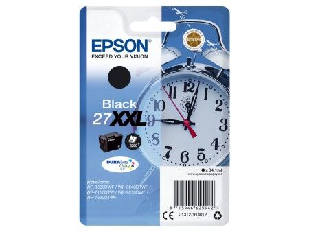 Oryginalny Wkład Atramentowy Epson 27XXL Czarny