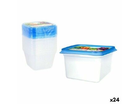 Set 9 Pojemników na Lunch Privilege 49792 550 ml 12 x 12 x 7,5 cm (24 Sztuk)