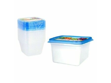 Set 9 Pojemników na Lunch Privilege 49792 550 ml 12 x 12 x 7,5 cm (24 Sztuk)