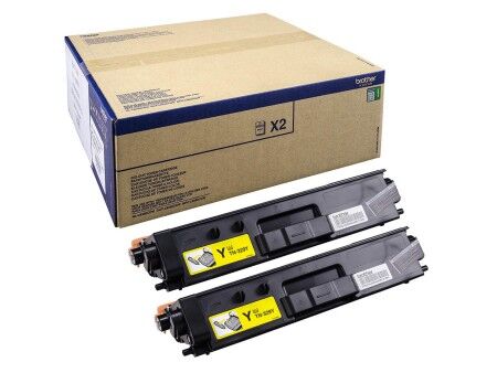 Toner Oryginalny Brother TN-329YTWIN Żółty Czarny