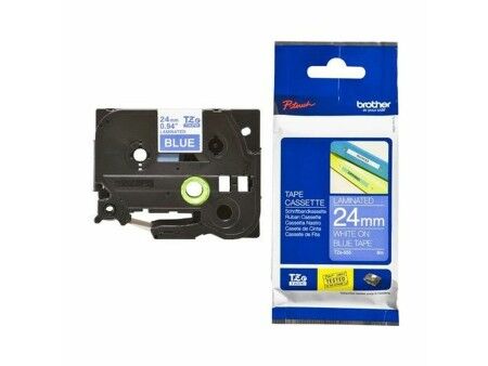 Matryca Punktowa Oryginalna Brother Cinta laminada 24mm Biały/Niebieski 24 mm
