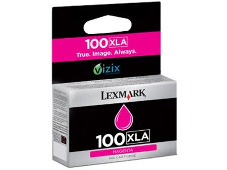 Oryginalny Wkład Atramentowy Lexmark 100 XLA Czarny Magenta