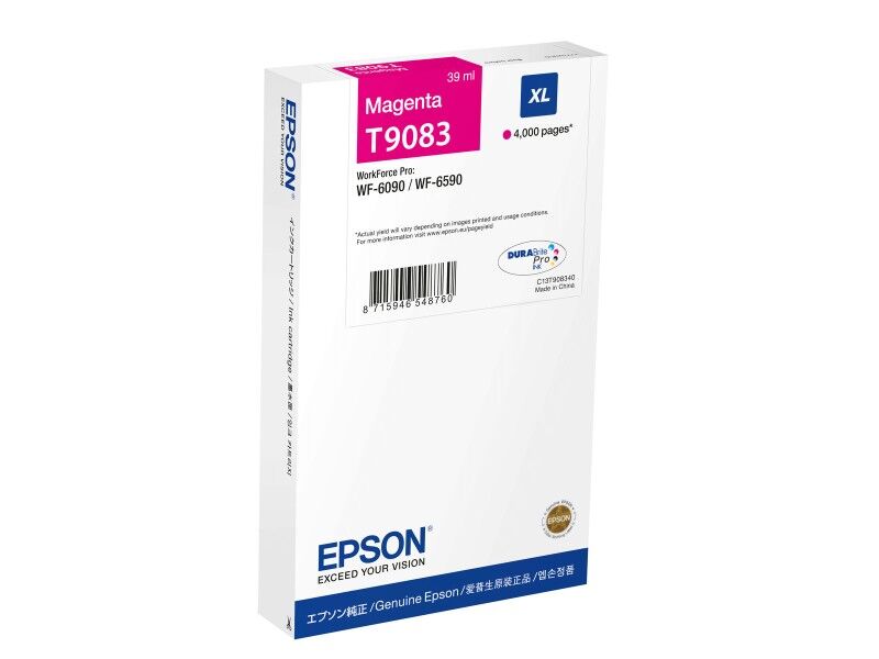 Koszulka z krótkim rękawem Męska Epson C13T90834N Czerwony Magenta