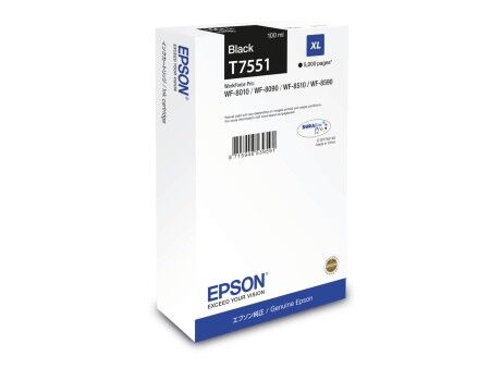 Oryginalny Wkład Atramentowy Epson T7551 Czarny