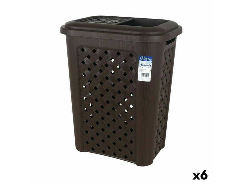 Kosz na Śmieci Tontarelli Arianna 30 L Wengue (6 Sztuk)