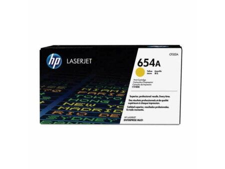 Toner Oryginalny HP 654A Żółty