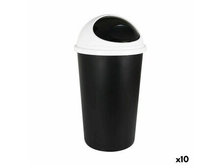 Kosz na Śmieci Tontarelli Big hoop Biały Czarny 45 L (10 Sztuk)