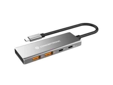 HUB USB Conceptronic HUBBIES15G Szary