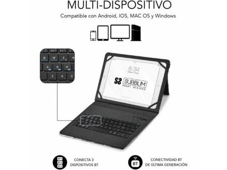 Torba na Tablet i Klawiaturę Subblim SUBKT5-BTTW10 Wielokolorowy Qwerty Hiszpańska