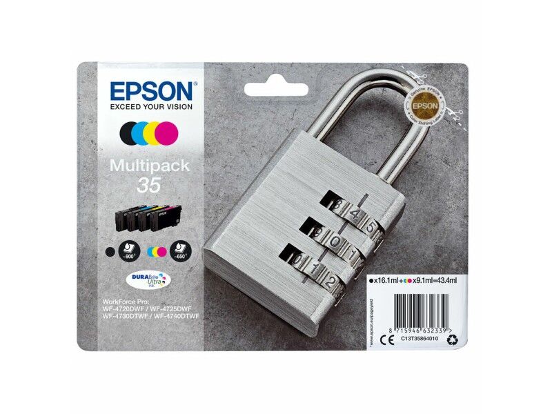 Oryginalny Wkład Atramentowy Epson C13T35864010 Wielokolorowy
