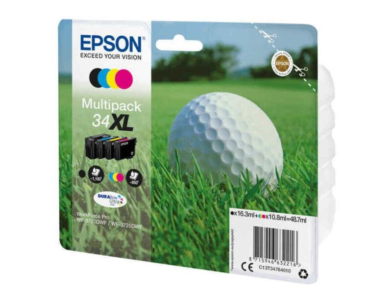 Oryginalny Wkład Atramentowy Epson C13T34764010 Wielokolorowy
