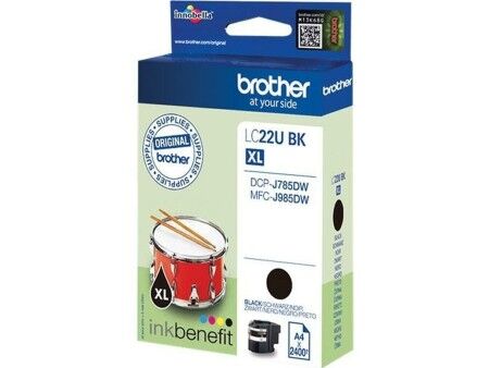 Oryginalny Wkład Atramentowy Brother LC-22UBK Czarny