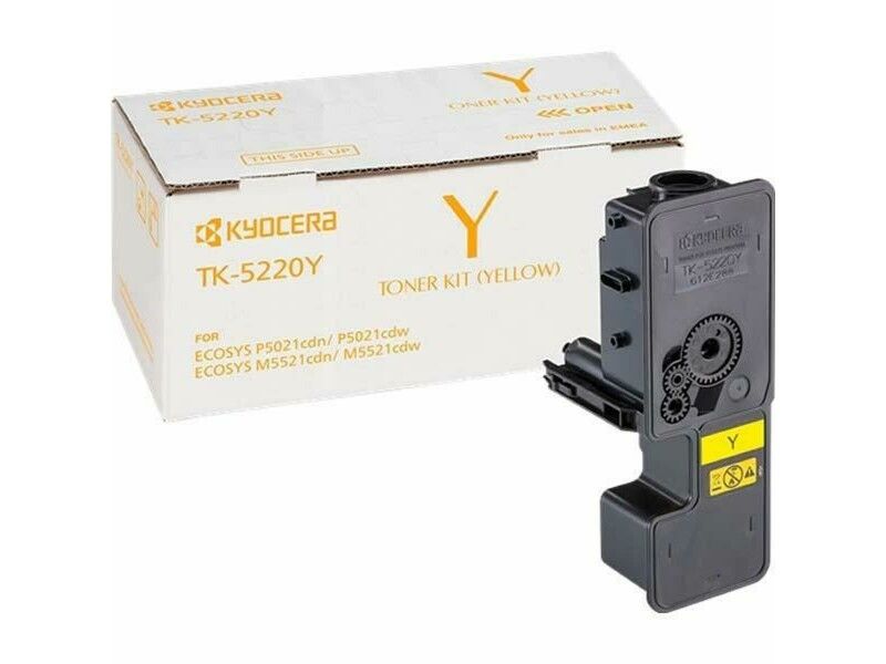 Toner Oryginalny Kyocera TK-5220Y Żółty Czarny
