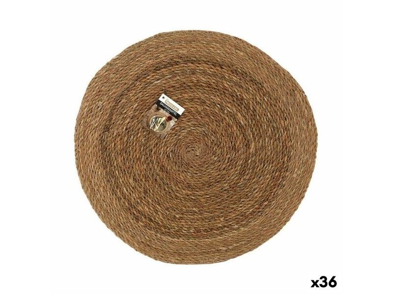 Podkładki na stół Privilege Wodorosty Brązowy Ø 45 cm (36 Sztuk)