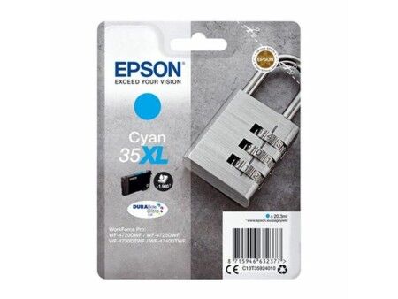 Oryginalny Wkład Atramentowy Epson C13T35924010 Turkusowy