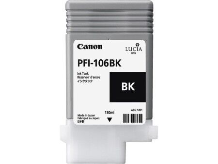 Oryginalny Wkład Atramentowy Canon PFI-106 BK Czarny
