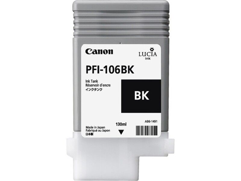 Oryginalny Wkład Atramentowy Canon PFI-106 BK Czarny