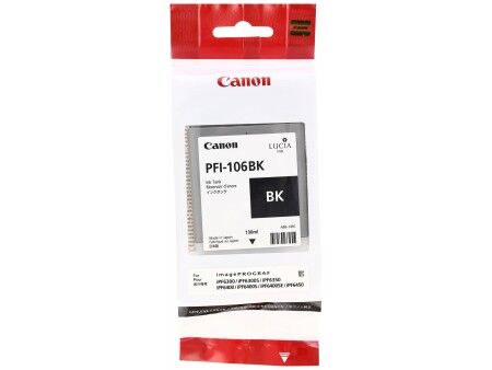 Oryginalny Wkład Atramentowy Canon PFI-106 BK Czarny