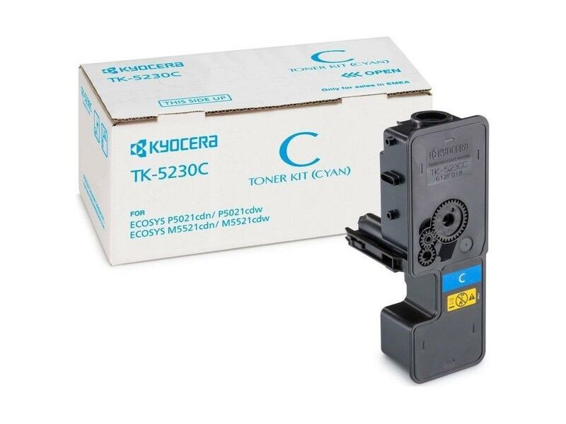 Toner Oryginalny Kyocera TK-5230C Czarny Turkusowy