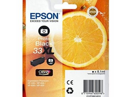 Oryginalny Wkład Atramentowy Epson C13T33614012 Czarny