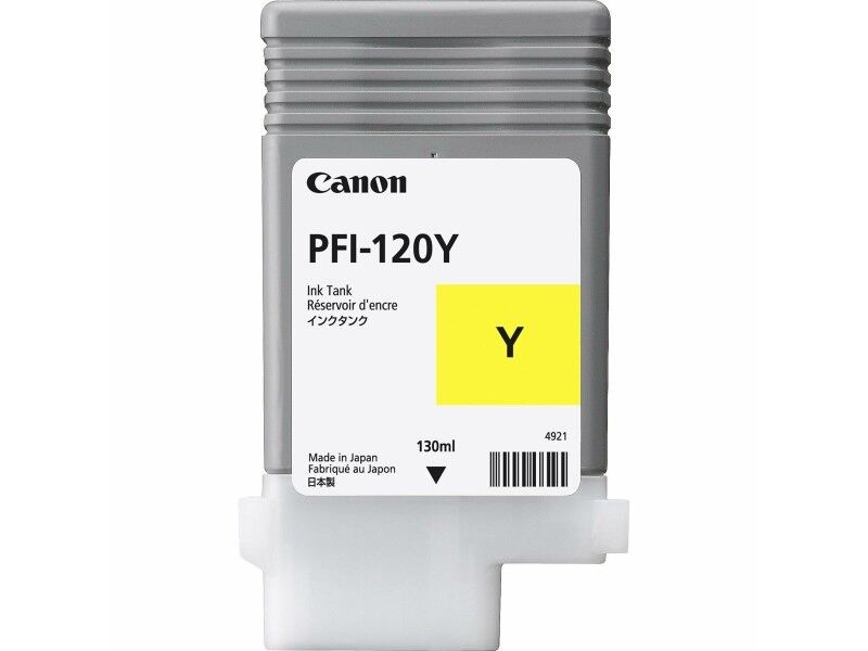 Oryginalny Wkład Atramentowy Canon PFI-120Y Żółty