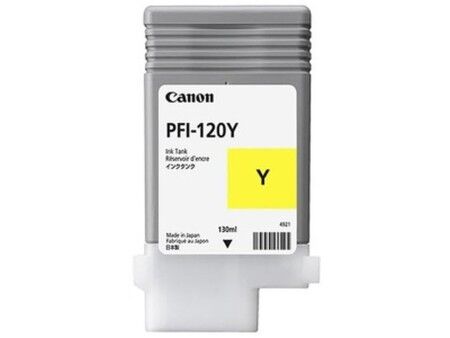 Oryginalny Wkład Atramentowy Canon PFI-120Y Żółty
