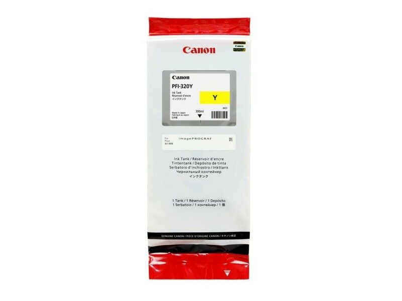 Oryginalny Wkład Atramentowy Canon PFI-320Y Żółty